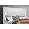 Global Furniture Usa Traditional Glam Croc Pompei Metallic White King Bed Group With Led 2879 - alternate 4